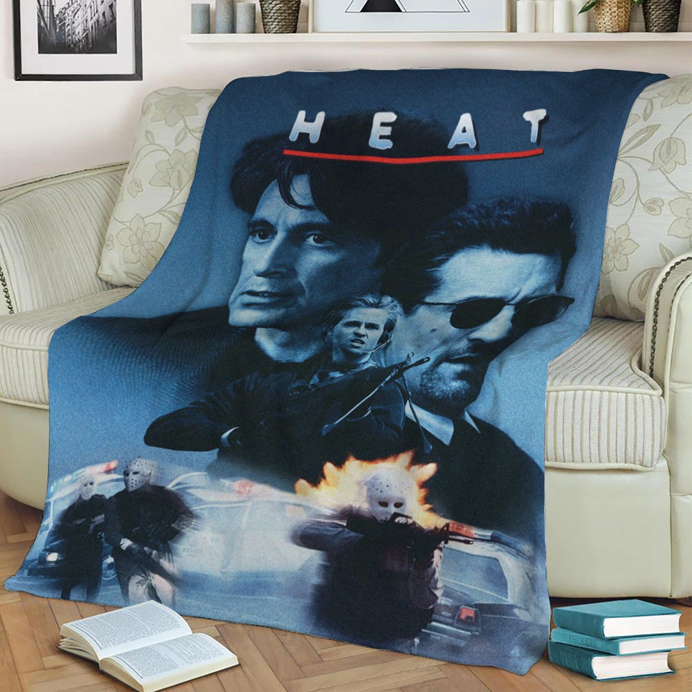 Heat Movie Poster Art Fleece Throw Blanket