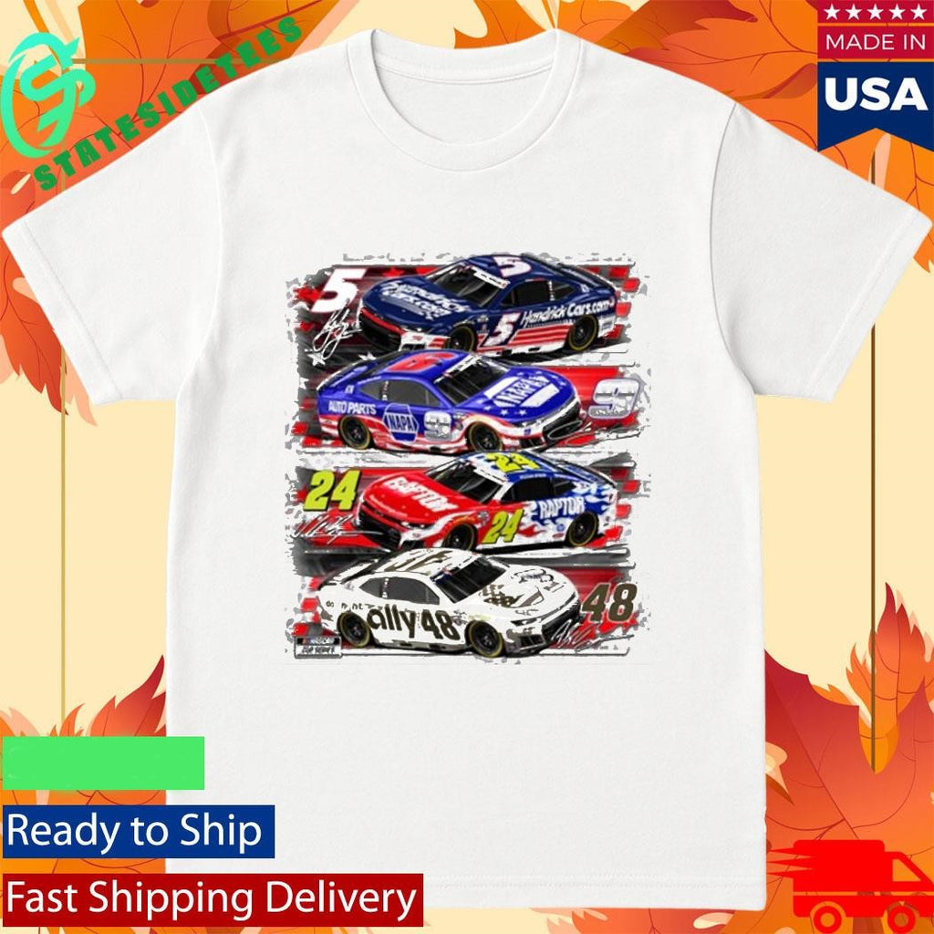 Hendrick Motorsports 4-Car Patriotic Shirt