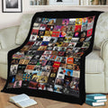 Hip Hop Album Covers Fleece Throw Blanket
