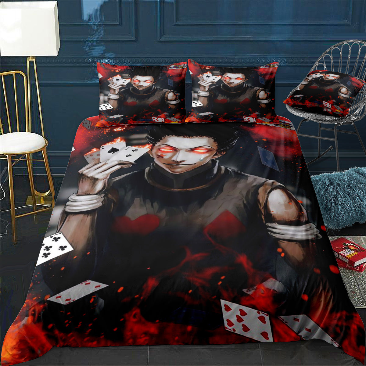 Hisoka huntexhunter Bedding Set (Duvet Cover & Pillow Shams)
