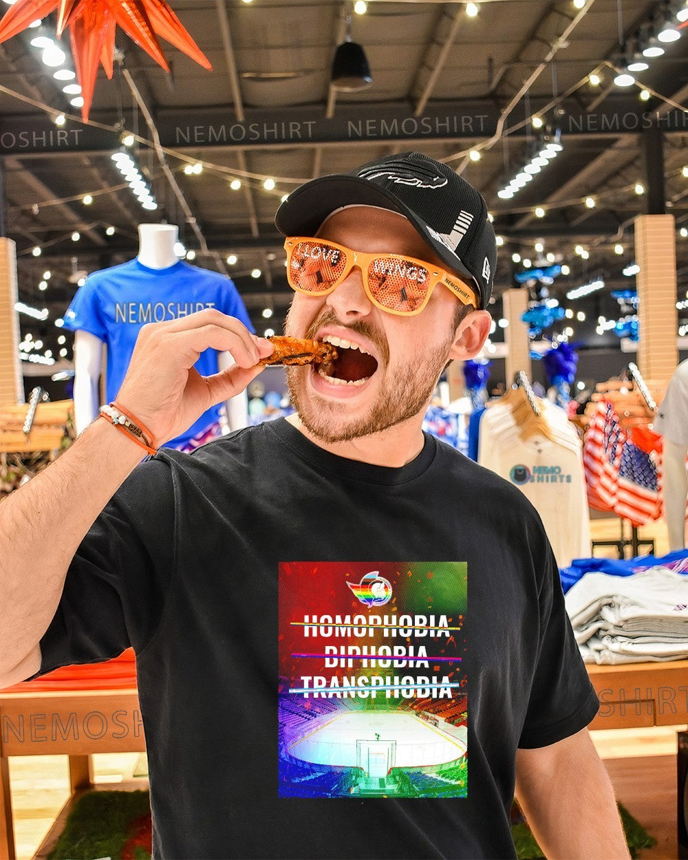 Homophobia, Biphobia and Transphobia Ottawa Senators shirt