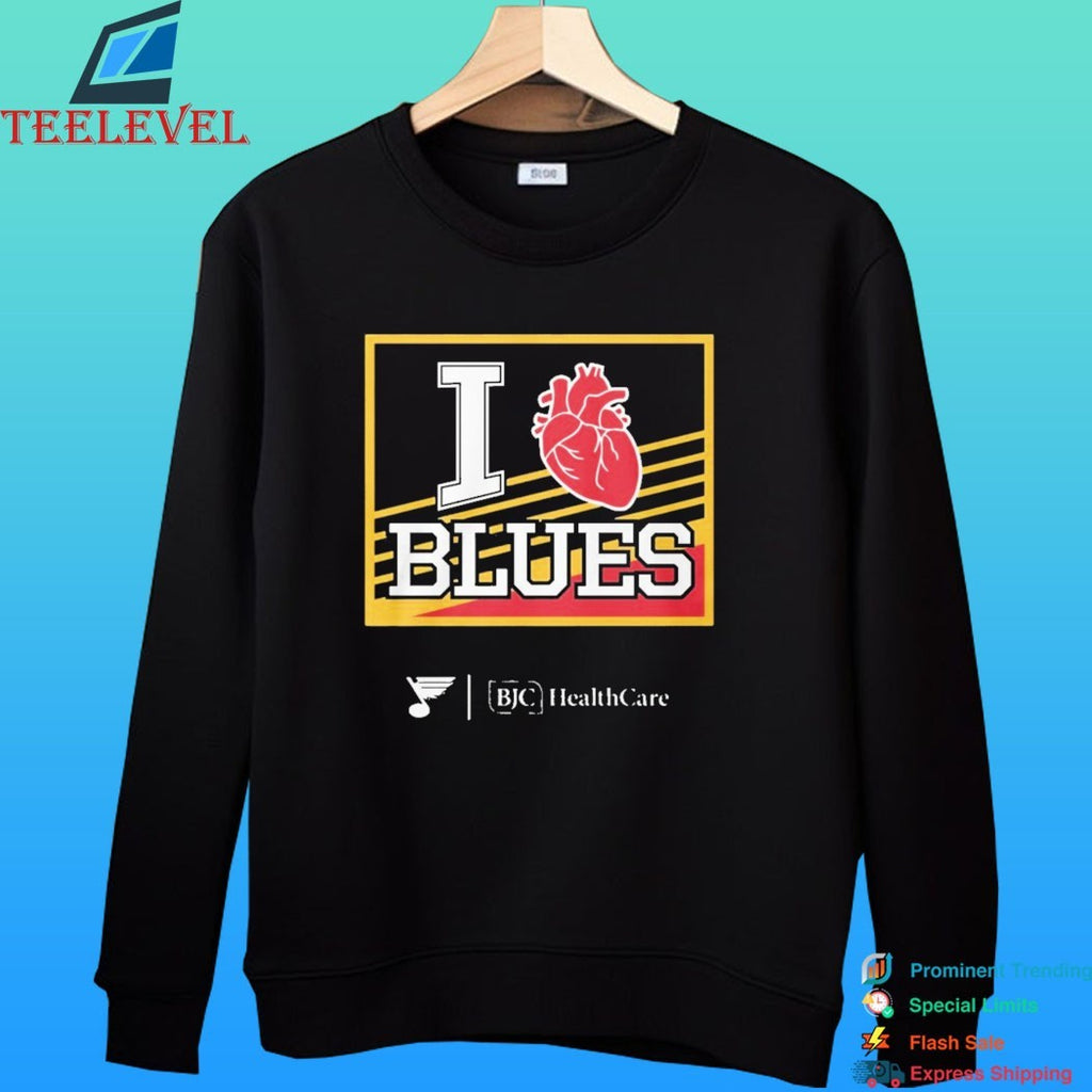 2025 Bjc Healthcare I Heart Blues Shirt