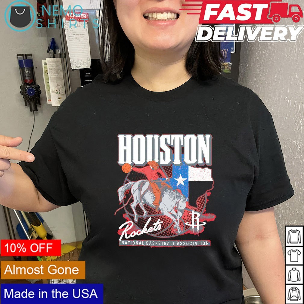 Houston Rockets National Basketball Association Texas flag shirt