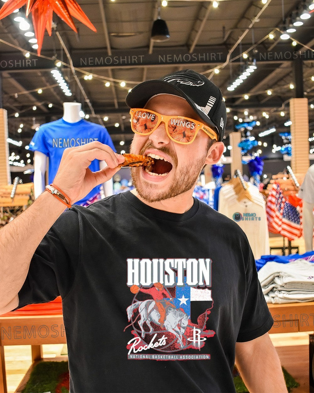Houston Rockets National Basketball Association Texas flag shirt