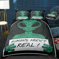 Humans are not real Bedding Set (Duvet Cover & Pillow Shams)