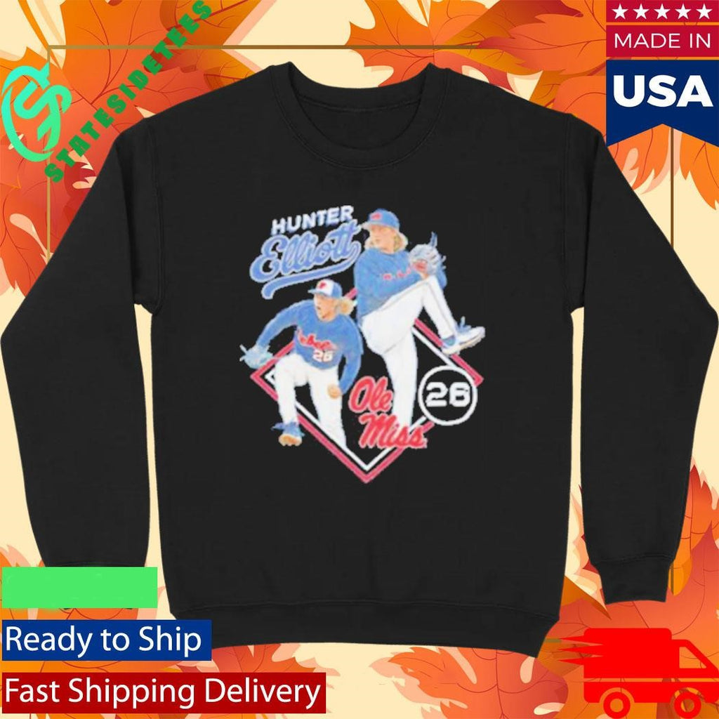 Hunter Elliott Ole Miss Baseball Star Shirt