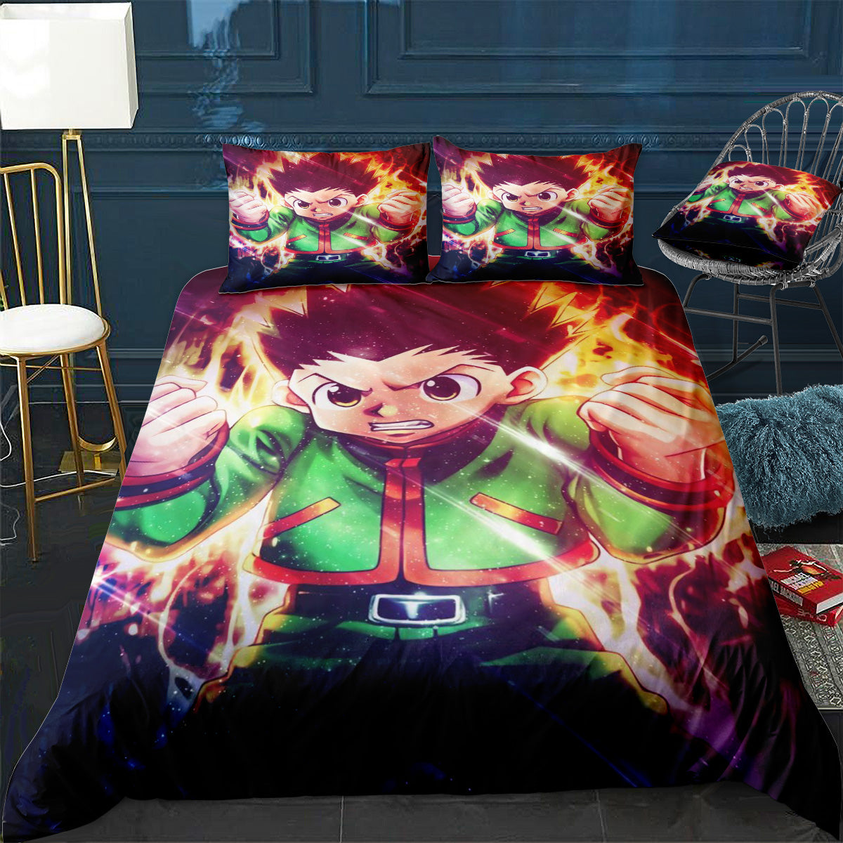 Hunter Gon Freecss Poster Bedding Set (Duvet Cover & Pillow Shams)