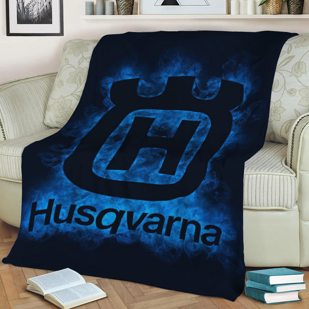 Husqvarna Fleece Throw Blanket