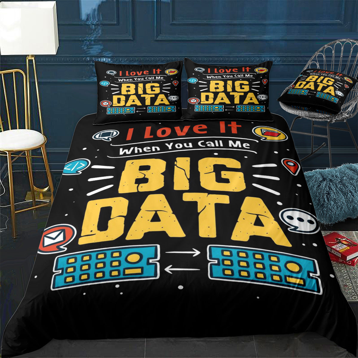 I Love It When You Call Me Bedding Set (Duvet Cover & Pillow Shams)