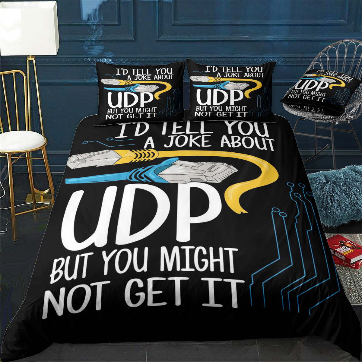 Id Tell You A Joke About Bedding Set (Duvet Cover & Pillow Shams)