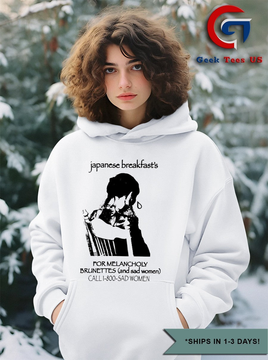 Japanese breakfast for melancholy brunettes call 1-800 shirt