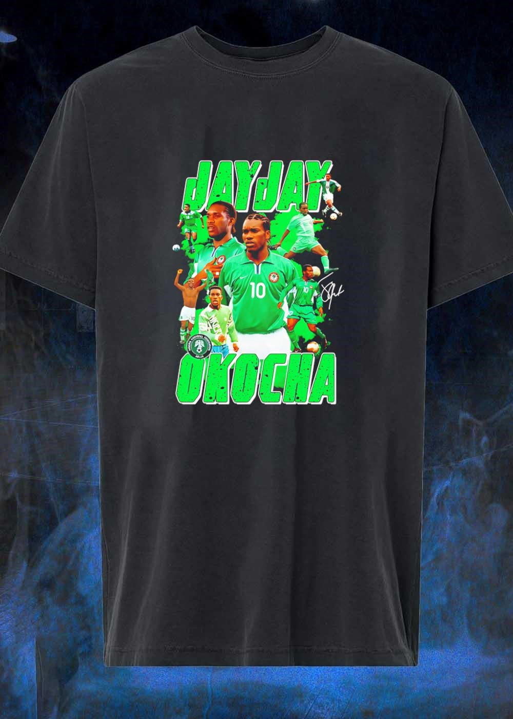 Jay Jay Okocha Nigerian Football Federation Legend Soccer Shirt