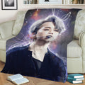 Jimin BTS Fleece Throw Blanket