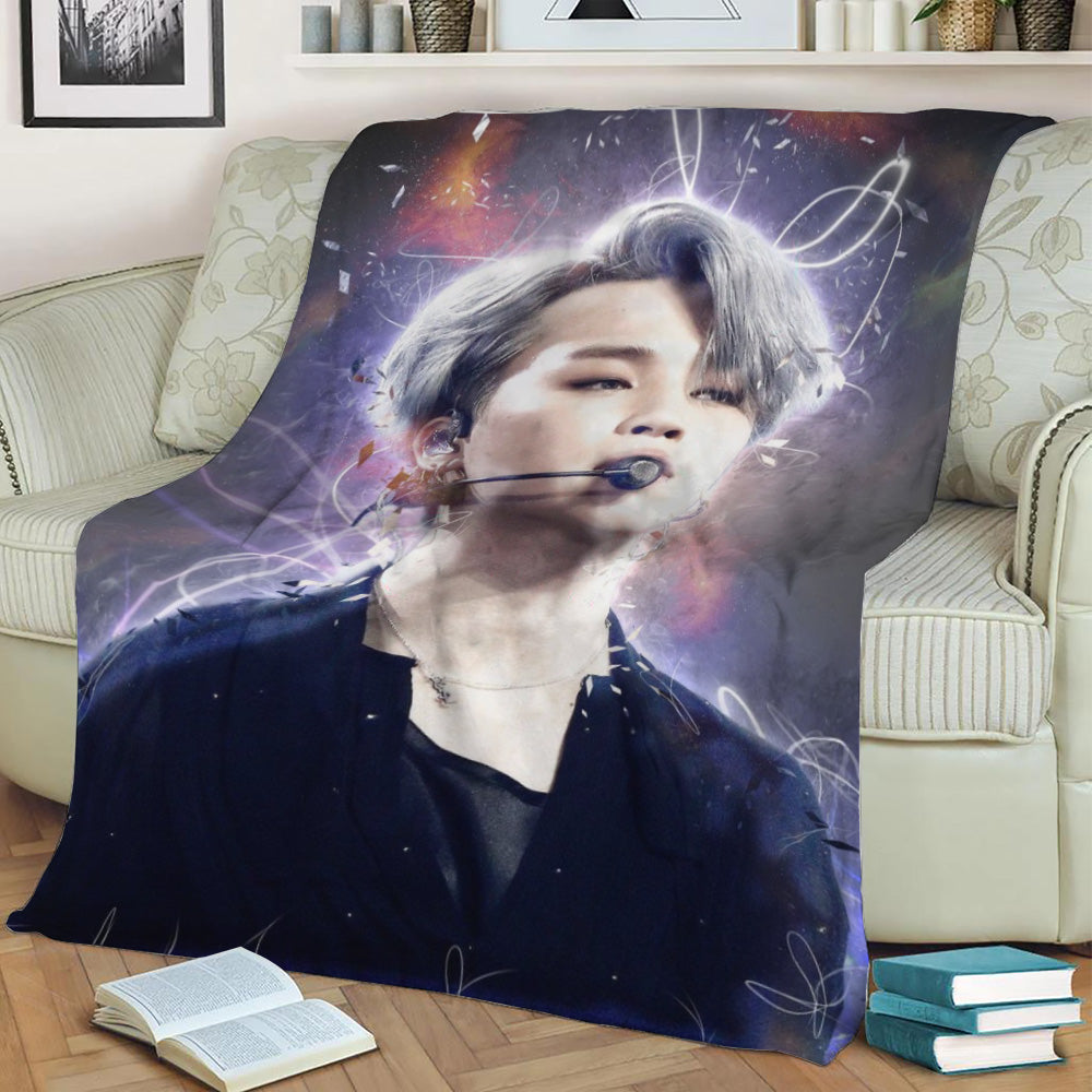 Jimin BTS Fleece Throw Blanket