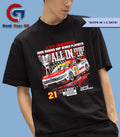 Josh Berry 2025 Nascar Cup Series Playoffs Ford Motorcraft All In Checkered flag signature shirt