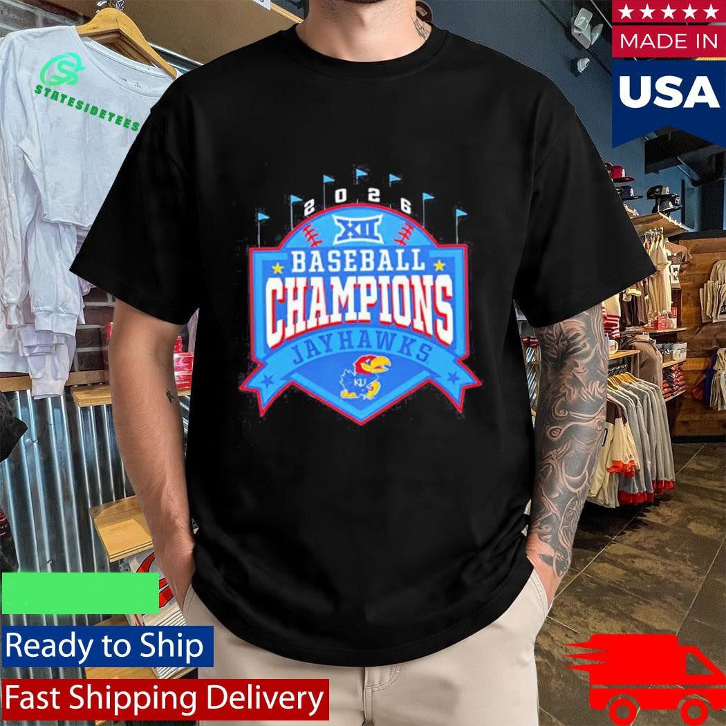 Kansas Jayhawks Big 12 Baseball Regular Season Champions 2026 logo Shirt