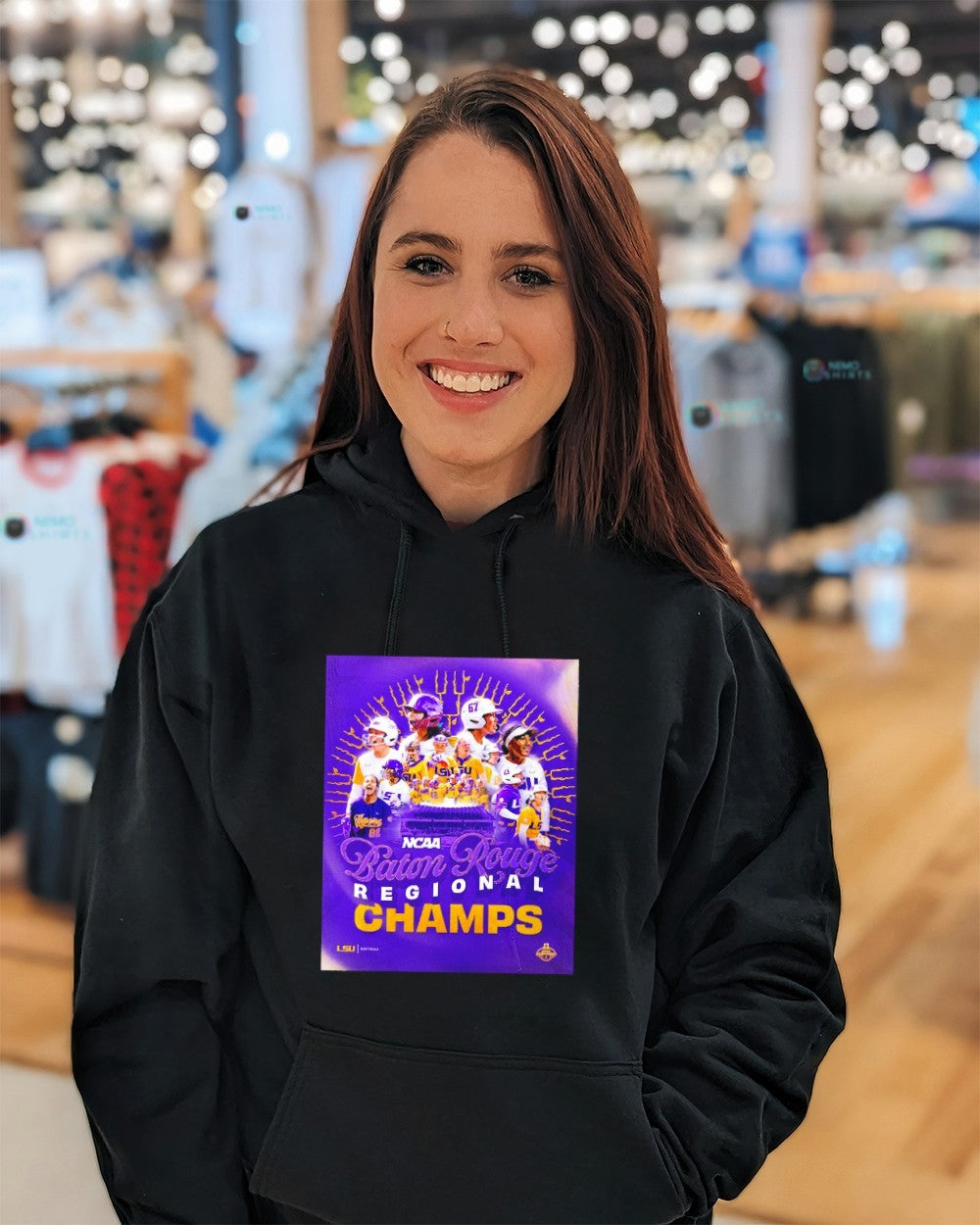 LSU Tigers softball NCAA Baton Rouge regional champs shirt