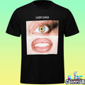 Lady Gaga Eyes And Mouth Panels Shirt