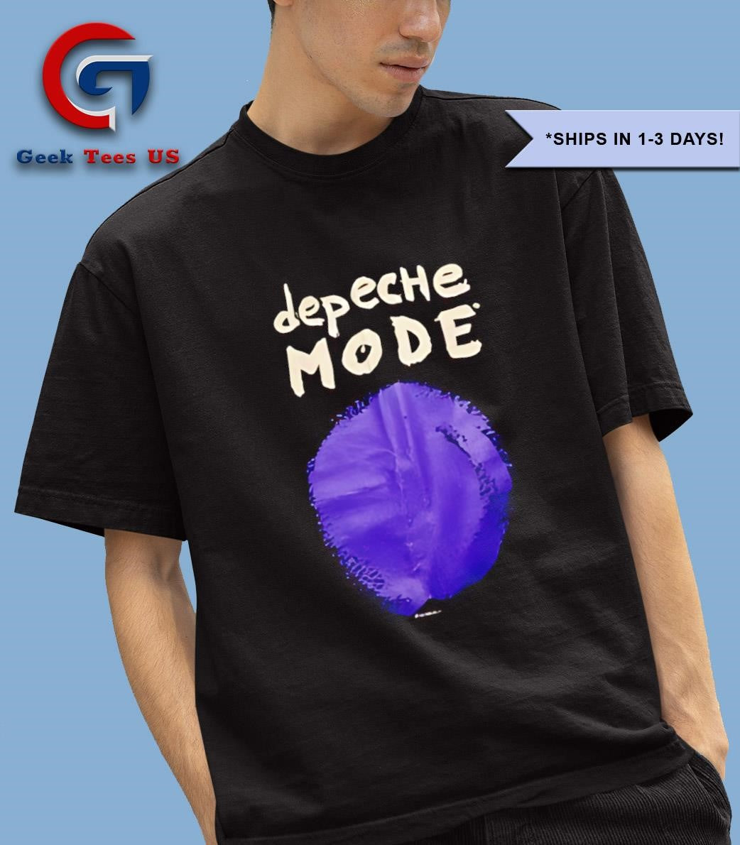 Lady Gaga wearing Depeche mode shirt