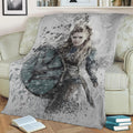Lagertha (Vikings) Fleece Throw Blanket