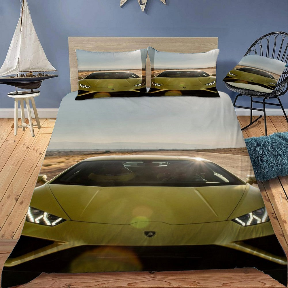 Lamborghini Huracan EVO Bedding Set (Duvet Cover & Pillow Shams)