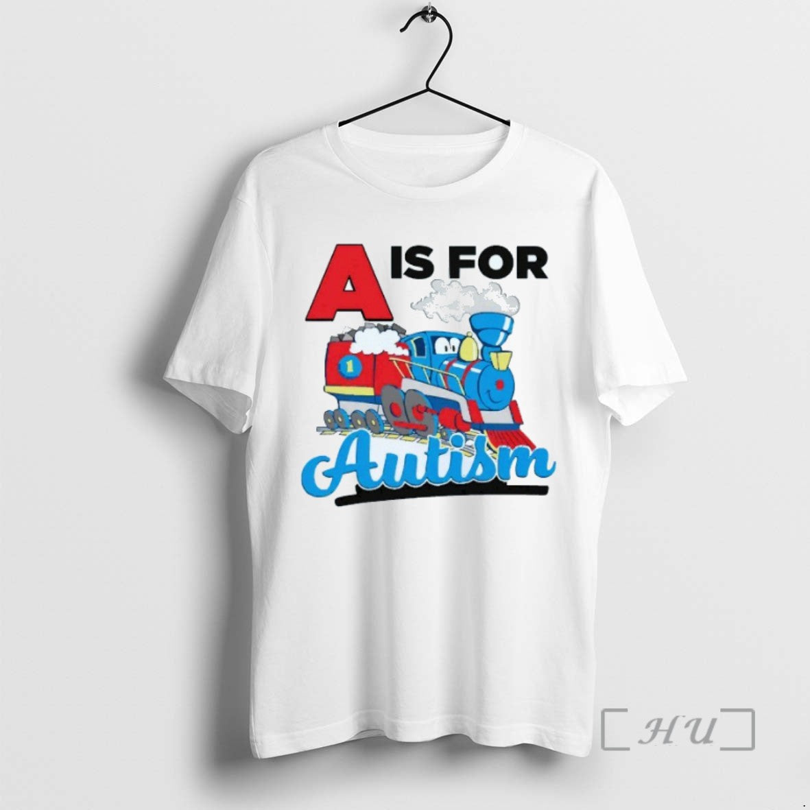 Limited Edition A Is For Autism Train Mens White Tee