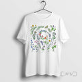 Limited Edition Beneficial Herbs Floral Graphic Mens White Tee