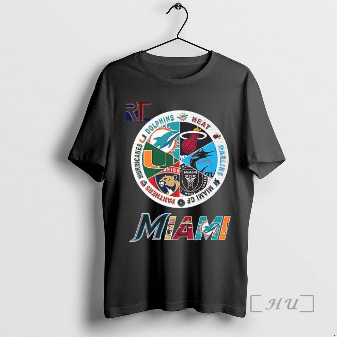 Limited Edition Dolphins Heat Marlins Miami Fc Panthers Hurricanes Miami Sports Logo T Shirts Sweater