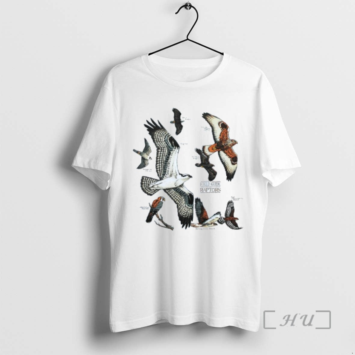 Limited Edition Field Guide To Raptors Mens White Tee