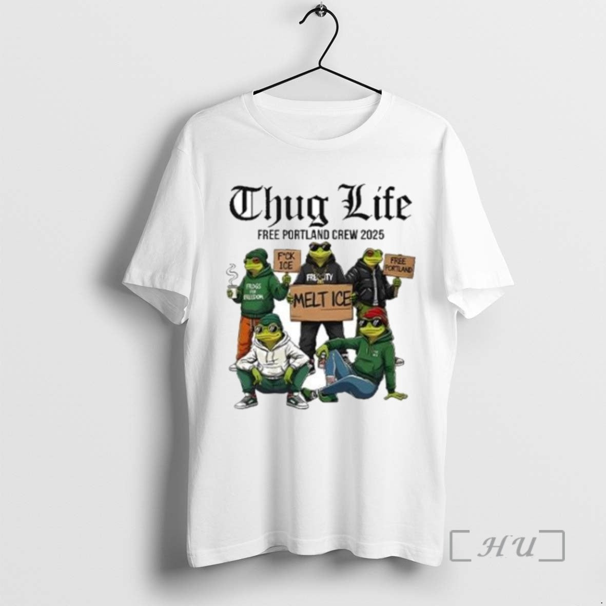 Limited Edition Portland Frog Thug Life Free Portland Crew 2025