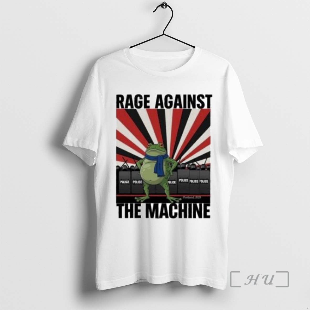 Limited Edition Rage Against The Machine Frog Political Protest Portland Frog Art 2025 T Shirts