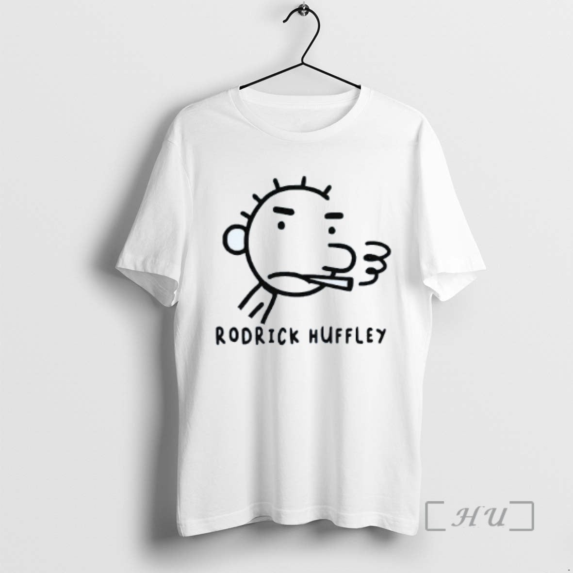 Limited Edition Rodrick Huffley Smoking Draw Mens White Tee