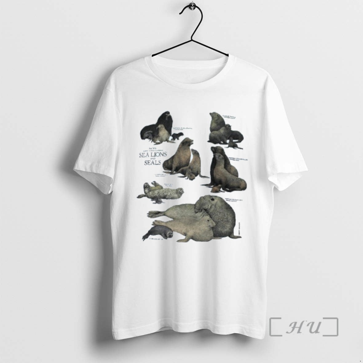 Limited Edition Sea Lions And Seals Eared Seals And True Seals Mens White Tee