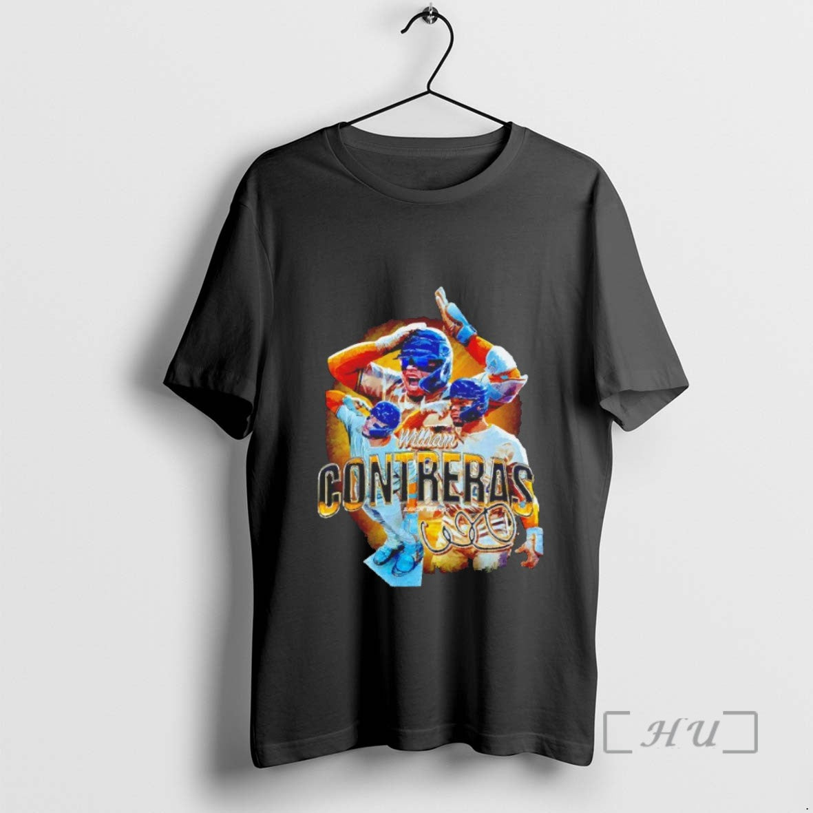 Limited Edition William Contreras Milwaukee Brewers Mlb Players Signature Graphic Blackshirt