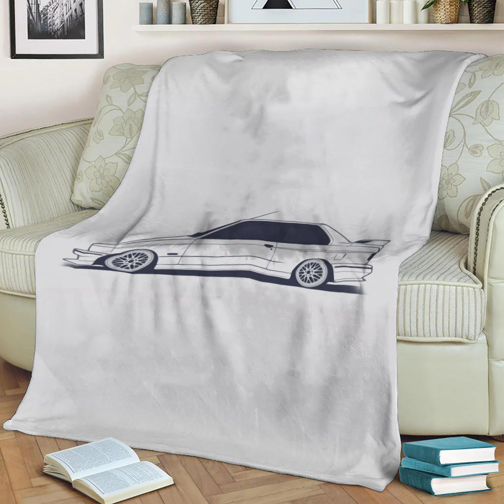 M3 E30 Fleece Throw Blanket
