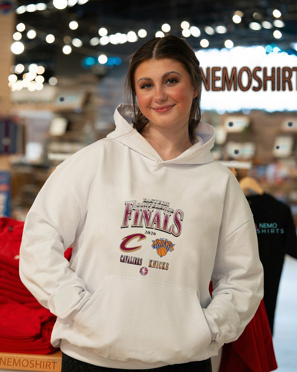 Cleveland Cavaliers vs NY Knicks 2026 Eastern Conference Finals dueling shirt