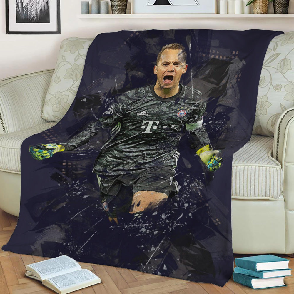 Manuel Neuer Fleece Throw Blanket