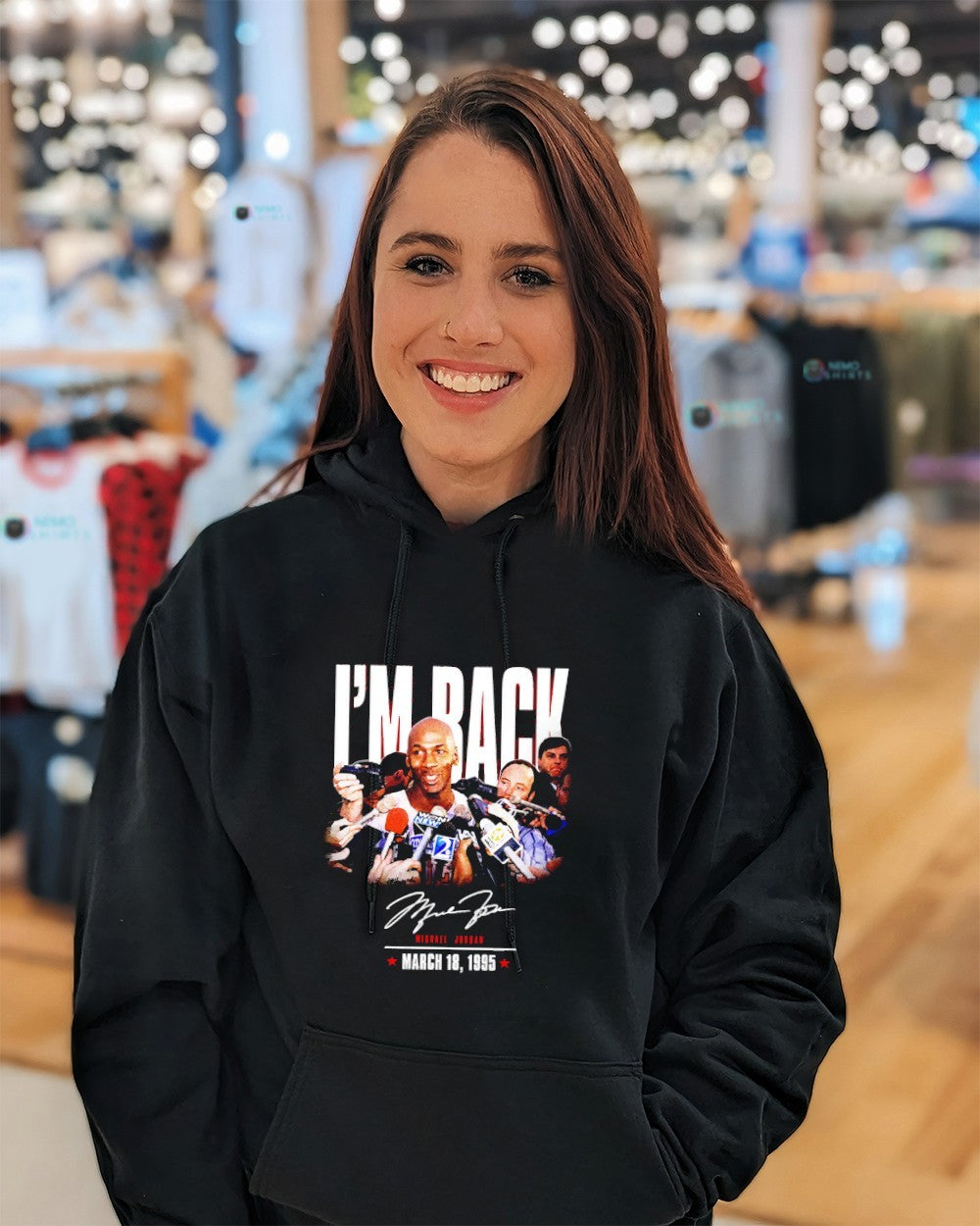 Michael Jordan March 18th 1995 i’m back signature shirt