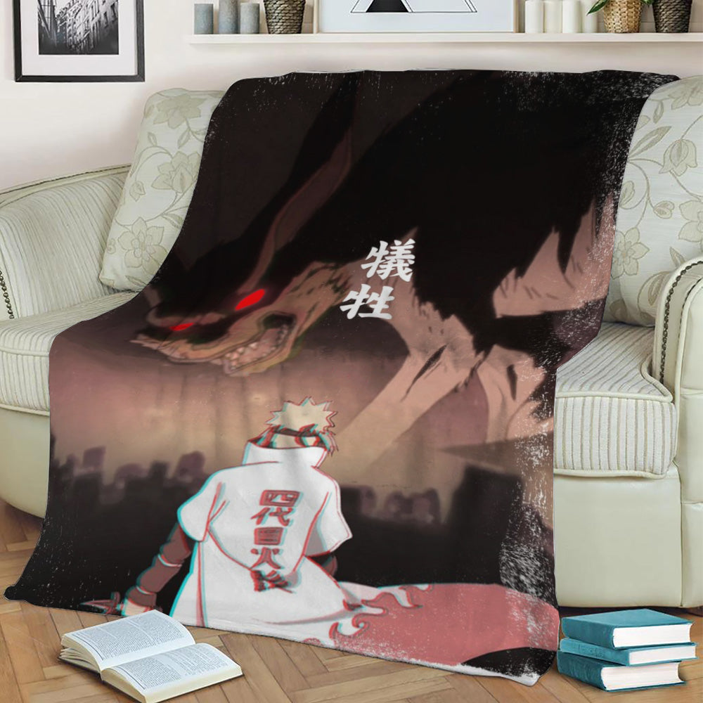 Minato vs Kamura Fleece Throw Blanket