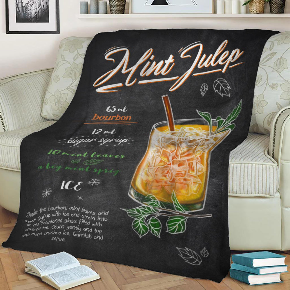Mint Julep Fleece Throw Blanket