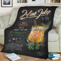 Mint Julep Fleece Throw Blanket