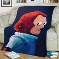 Monkey Puppet Meme Fleece Throw Blanket