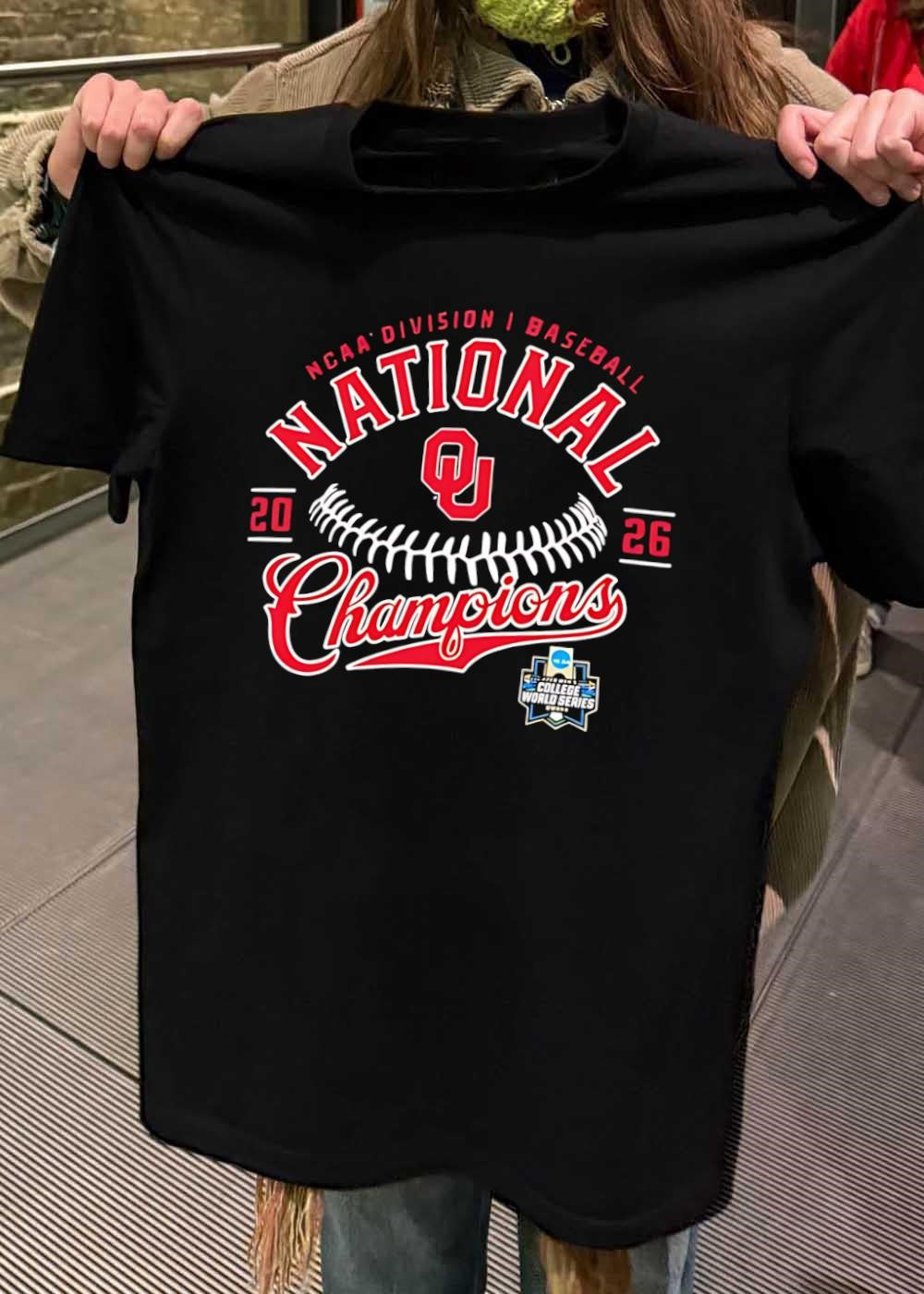 NCAA Division I Baseball National 20 26 Champions Oklahoma Sooners T-Shirt