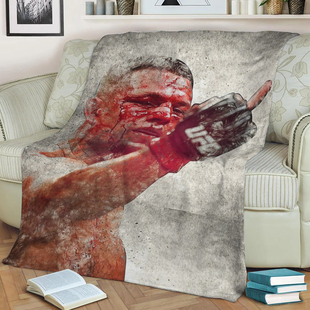 Nate Diaz Fleece Throw Blanket