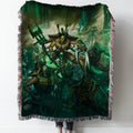 Necrons Woven Tapestry Throw Blanket with Fringe