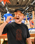 New York Mets workers hard hat and safety vest shirt
