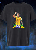 Neymar Pointing Finger Brazil Shirt
