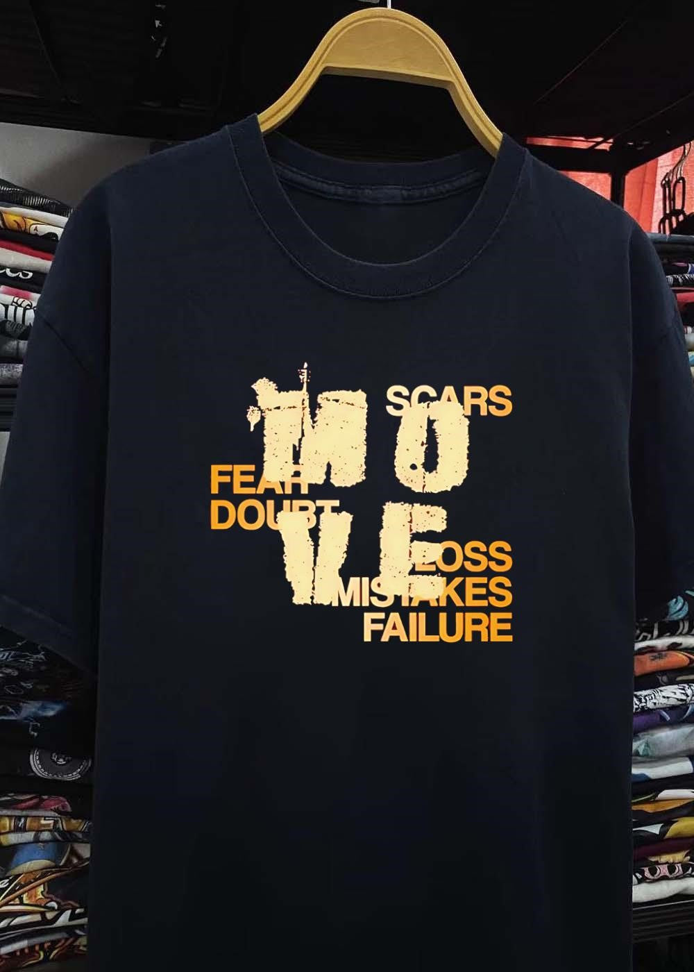 No Scars Fear Doubt Loss Mistakes Failure T-Shirt