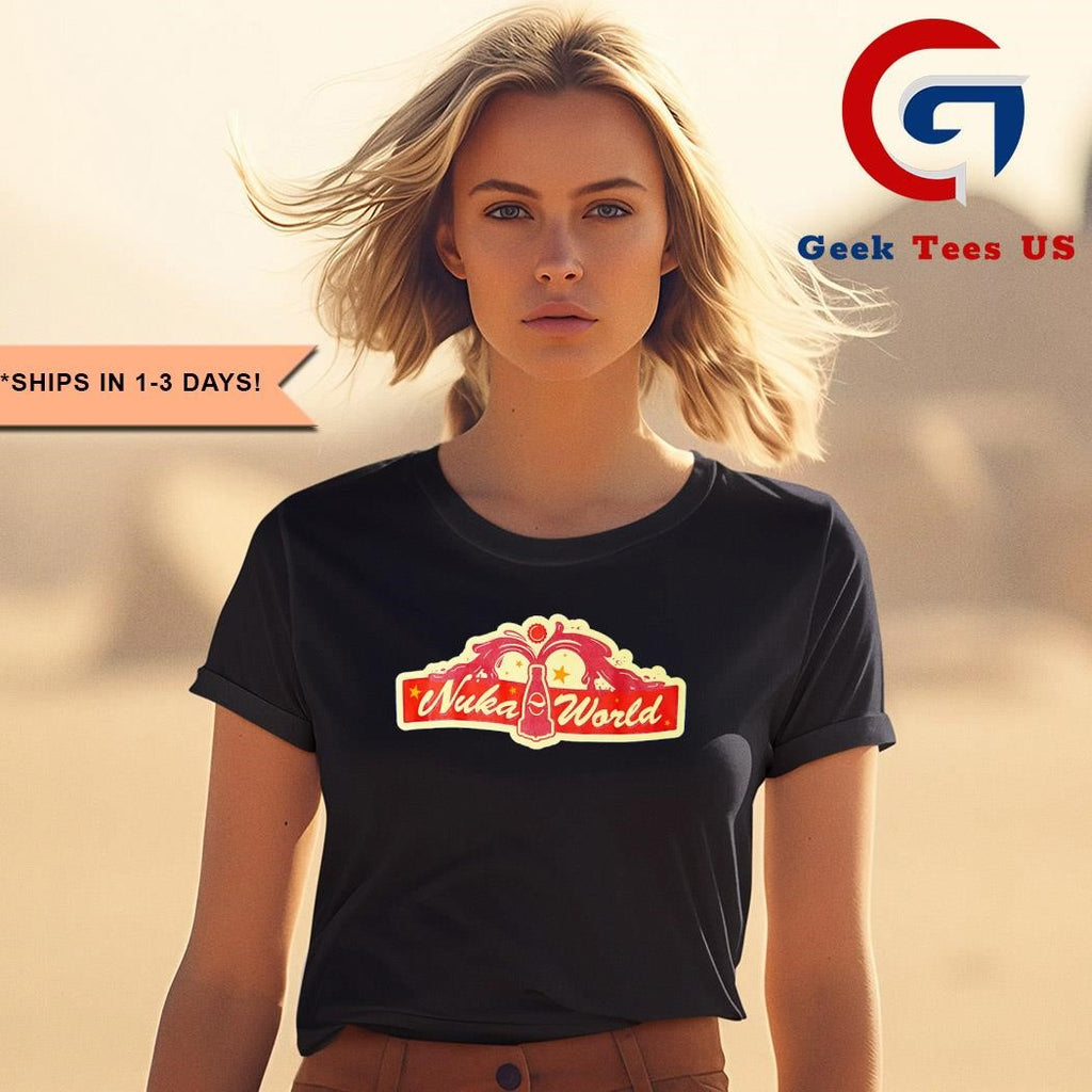 Nuka-world logo graphic shirt