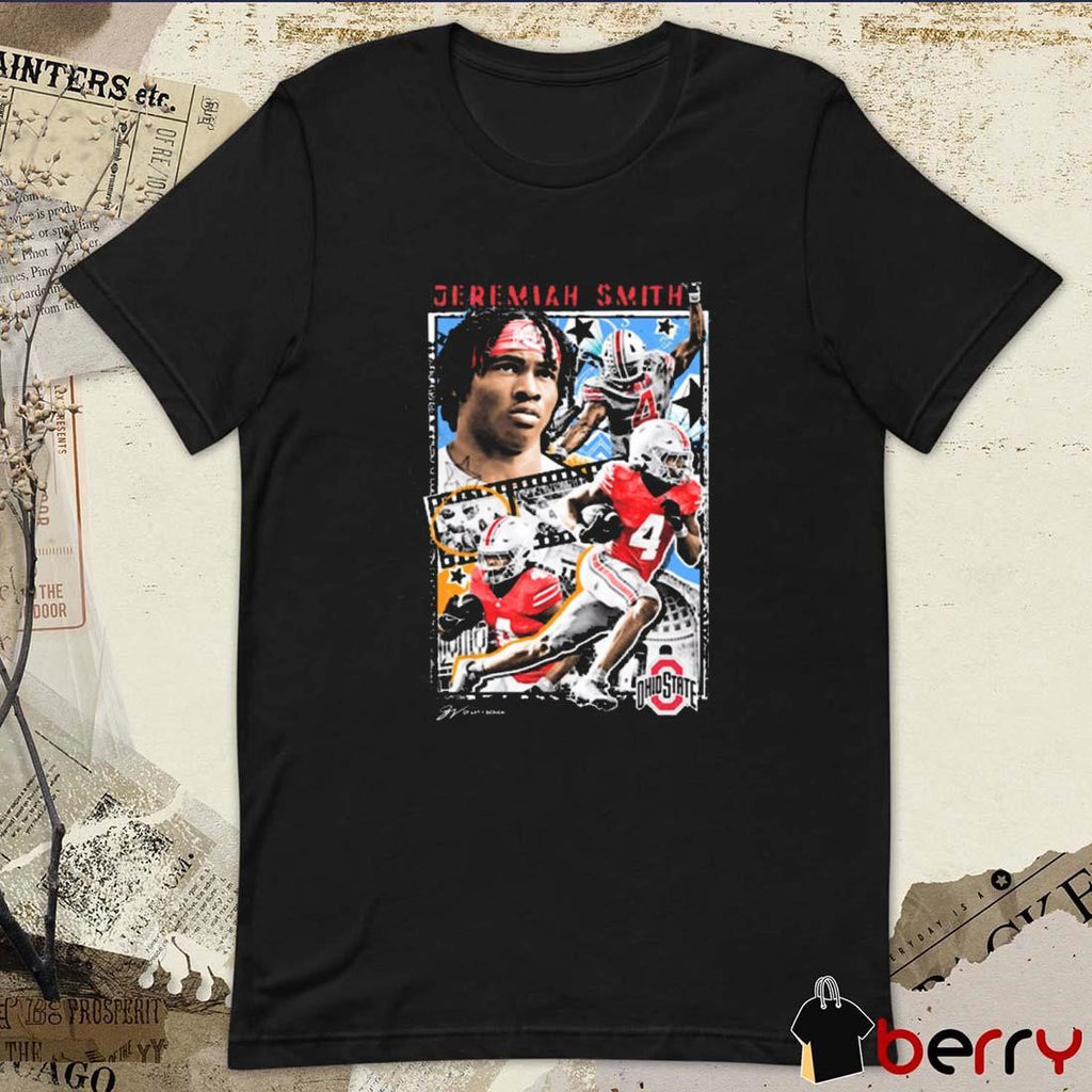 2024 Jeremiah Smith Highlight Collage Ohio State Buckeyes Graphic t-shirt